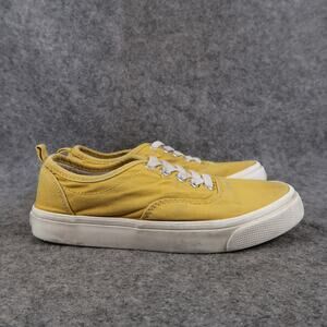 Old Navy Shoes Kids 13 Sneakers Slip On Canvas Trainers Yellow Casual Youth
